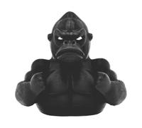 Gcerfby Muscle Monkey Duck Desktop Decoration, Collectible Black Rubber Duck, Realistic Gorilla Animal Statue, 6.5x6x5.5cm, Compact And Eye-Catching, Perfect For Bedroom, RV, Study Room