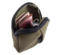 Gcerfby Portable Belt Bag, Small Utility Zipper Bags, Coin Card Holder, Nylon Earphone Pack, Waist Case Wallet, Multi-Purpose Use, 10.0x6.5x1.0cm, Portable for Camping and Hiking