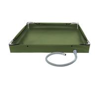 Gcerfby Portable Shower Pan, Foldable Design, 80x80x10cm, Large Portable Shower Pan With Drain Pipe, Outdoor Camping Bathing Tray, Easy To Set Up, For Climbing, Hiking, Road Trip, Marine