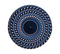 Gcerfby Record Mat, Non-Scratch Material, 30.4x30.4x0.2cm, Optical Illusion Turntable Mat, Animated Vinyl Slipmat with Zoetrope Motion Effect, Vibrant Design Display, for DJ Music Lovers