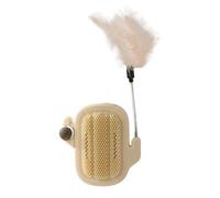 Gcerfby Wall mounted cat toy, Catnip infused balls, Catnip Ball Face Scratcher Toy, Easy to Install, Promotes Healthy Plays, 32x13cm, 200g, for Cat Cleaning, Shedding