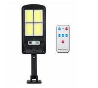 GCHNow Ruiziliang 1pack Led Solar Street Lights 150-400W 128 COB Outdoor Security Lighting Wall Lamp Waterproof Motion PIR Sensor Smart Control Lamp(360W 120LED with RC)