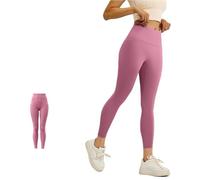 GCHNow Ruiziliang Anti-cuffing Slim-fit Butt-lifting High-waisted Workout Pants, Peach-butt Seamless Yoga Leggings(Pink,3X-Large)