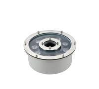 GCHNow RZL Landscape Lights, 4-Pack, Led Fountain Light Spotlight, DC24V Landscape Pool Underwater Light Medium Hole Stainless Steel(Golden Yellow,9W)