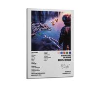 GCHPRINTEU A Boogie Wit Da Hoodie-Me Vs Myself Music Album Canvas Poster Gift Home Wall Decoration Animal Fun Art Print for Bedroom Living Room 20x30inch(50x75cm) Frame-style-1