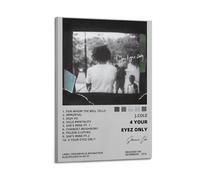 GCHPRINTEU J. Cole - 4 YOUR EYEZ ONLY Music Album Canvas Poster Gift Home Wall Decoration Animal Fun Art Print for Bedroom Living Room 24x36inch(60x90cm) Frame-style