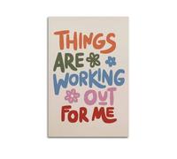 GCHPRINTEU Things Are Working Out for Me Music Album Canvas Poster Gift Home Wall Decoration Animal Fun Art Print for Bedroom Living Room 24x36inch(60x90cm) Unframe-style