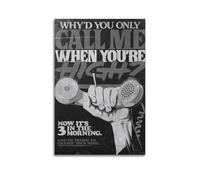 GCHPRINTEU Why'd You Only Call Me When You're High- Music Lyrics Vintage Print Motivational Canvas Poster Inspired Quote Art Print for Wall Decoration 08x12inch(20x30cm) Unframe-style