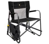 GCI - Freestyle Rocker XL With Side Table - Camping chair size 65 x 67 x 88,5 cm, black/grey