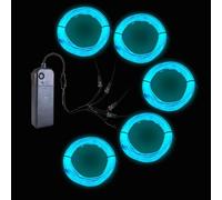 Gcidto Neon Light 5-in-1 Metre EL Wire, a Decorative Lighting Strip with Three Illumination Modes, Suitable for Various Occasions Such as Birthday Parties, Halloween, and More. (ice Blue)