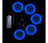Gcidto Neon Light 5-in-1 Metre EL Wire, a Decorative Lighting Strip with Three Illumination Modes, Suitable for Various Occasions Such as Birthday Parties, Halloween, and More. (Blue)