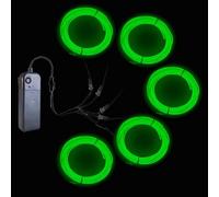 Gcidto Neon Light 5-in-1 Metre EL Wire, a Decorative Lighting Strip with Three Illumination Modes, Suitable for Various Occasions Such as Birthday Parties, Halloween, and More. (Green)