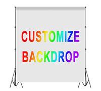 GCIREC 8x10ft Custom Backdrop Personalized Photography Background with Roller Pocket on Top Customized Design Your Own Photos Picture Text Logo Party Banners Home Decorations Photoshoot Props