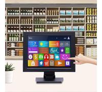 GCIUEMMH 15 Inch Touch Screen LCD Display For Cash Register - LCD Cash Register System Accessory Touch Screen Integrated Touch Screen POS Cash Register with USB/VGA/HDMI Port 1024 * 768 Resolution