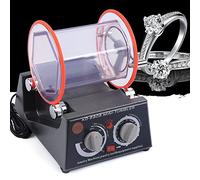 GCIUEMMH 3KG Tumbler Jewelry Polisher - Rotary Tumbler Jewelry Polisher 60W Jewelry Polishing Finishing Machine Buckle Rotary Tumbler Surface Polisher with Polishing Bead & Belt for Jewelry Polishing