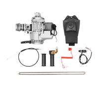 GCIUEMMH 49cc 2-Stroke Bicycle Engine Kit - 3HP Max Power Engines Motor Kit - Includes 0.32gal Fuel Tank & CVT Gearbox - Single Cylinder Engine for Mini Dirt Bike, Beach Bike, ATV or Scooter 1