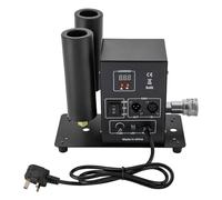 GCIUEMMH Fog Machine Smoke Machine with Indicator Light and Display (19.68-26.24ft Height) Dual Adjustable Nozzles with High-pressure Tube and DMX512 Controller 200W for Concerts, Weddings, Nightclubs