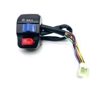 GCLANXI 1 Pair Left And Right Handlebar Control Switch Horn Turn Signal 12v For Gy6 50cc 125cc 150cc Scooter E-bike Moped(SKY BLUE)