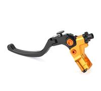 GCLANXI 19rcs Radial Clutch Motorcycle Brake Master Cylinder Cable Line Clutch Clamp 7/8" 22 for Nanja Honda Suzuki Yamaha R3 MT07 ZX-6R(Gold Clutch Lever)