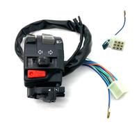 GCLANXI 1PCS Left Switch 22mm 7/8" Motorcycle Handlebar Control Headlight Turn Signal Fog Light Horn Switch For ATV Yamaha RXK 125 HONDA(With choke)
