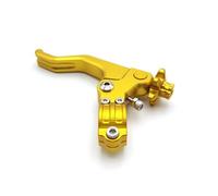 GCLANXI 22mm 7/8" Motorcycle Short Stunt Clutch Lever Easy Pull Cable System for Honda for Kawasaki for Suzuki for Yamaha for Harley for Davidson for Triumph(Gold)