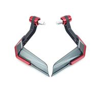GCLANXI 22mm Universal Aluminum Motorcycle Handguard Motocross Brake Clutch Lever Guard for KTM Honda NC750X Hornet 750 CB650R CB500F(Red)