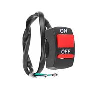 GCLANXI 2pcs Universal Motorcycle Handlebar Flameout Switch ON OFF Power Button For Moto Motor ATV Bike DC12V/10A Black(1pc)
