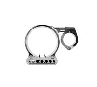 GCLANXI Black Motorcycle Side Mount Instrument Bracket Speedometer Relocation Cover For Harley Sportster XL883 XL1200 Iron 883 48 72(Chrome)