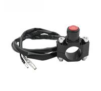 GCLANXI CNC Universal Motorcycle Engine Stop Start Kill Switch Momentary Push Button Switch For Kawasaki KTM Honda Yamaha CRF450 CRF250(Black)