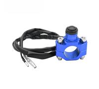 GCLANXI CNC Universal Motorcycle Engine Stop Start Kill Switch Momentary Push Button Switch For Kawasaki KTM Honda Yamaha CRF450 CRF250(Blue)