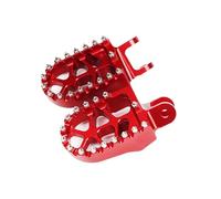 GCLANXI Footpegs Off Road Foot Pegs For Transalp 600 XVR750 CRF230L Foot Pegs XRV 750 650 Africa Twin Foot Rest XR400R XR 650R 600R(Red)