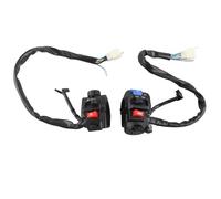 GCLANXI For 1 Pair 12V Universal 7/8inch Motorcycle Handlebar Switch Horn Turn Signal Light Start Control Switch(Black)
