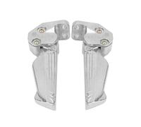 GCLANXI For 1 Pair Universal Anti-corrosion Aluminum Alloy Motorcycle Automatic Telescopic Foot Rest Highway Engine Guard Foot Pegs Mount
