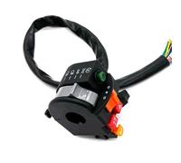 GCLANXI For 22mm Motorcycle Switches With Choke Motorbike Horn Button Turn Signal Electric Start HeadLight Handlebar Controller Switch
