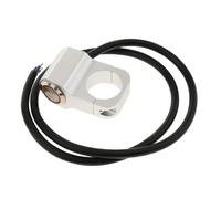 GCLANXI For 25mm Motorcycle Switch Assembly Motorcross Handlebar Control Switches - Fog Button With Indicator (Chrome)(Yellow)