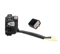 GCLANXI For 7/8" 22mm Motorcycle Handlebar Control Switches Horn Headlight Turn Signal Switch Button With LED Flasher For NMAX CT125 155(Left and LED Flasher)