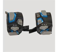 GCLANXI For 7/8'' 22mm Universal Motorcycle Handlebar Switch Headlight Warning Light Turn Flash Light Signal Horn Start Kill Button With LED(Blue)