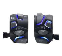 GCLANXI For 7/8'' 22mm Universal Motorcycle Handlebar Switch Headlight Warning Light Turn Signal Horn Start Kill Button With LED(Z2747-Blue)
