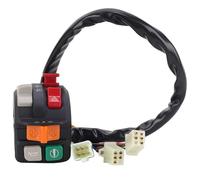 GCLANXI For 7/8" Multifunctional Motorcycle Modified Switches Horn Headlight Turn Signal Electric Start Flameout Handlebar Button Nmax155(Left)