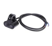 GCLANXI For Aluminum Alloy 12V Motorcycle Handlebar Control Switch Dual Button Control Headlight Flasher Speaker Switch 2 Choice 1PC(A2)