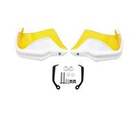 GCLANXI for CFMOTO 450MT 2024 2025 Handlebar Handguard 450 MT MT450 Heighten Hand Guards Shield Brake Clutch Lever Protector(White Yellow Set)