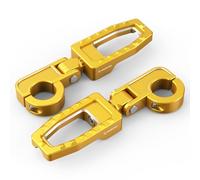GCLANXI For Harley Street Glide FLHX 2006-2023 1.25" Engine Guard Footpegs Mount Road King FLHR Classic FLHRC Electra Glide Police(Gold)