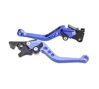 GCLANXI for Motorcycle Adjustable Brake Clutch Levers CNC Motorbike Brake Lever Handle Bar Motor Grips Brake Lever Modified Parts(Blue Brake Handle)