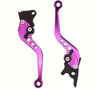 GCLANXI for Motorcycle Adjustable Brake Clutch Levers CNC Motorbike Brake Lever Handle Bar Motor Grips Brake Lever Modified Parts(Purple Brake Handle)