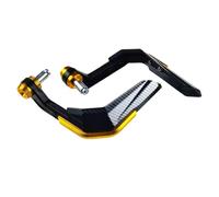 GCLANXI for Motorcycle Handle Hand Guards Wind Protector Brush Bar Decoration Universal Motocross Grip Protect Covers Handlebar Handguard(Gold)