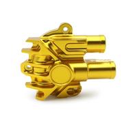 GCLANXI FOR Vespa GTS GTV Motorcycle Accessories CNC Engine Radiator Cooling Water Pump Guard Protection Cover(Gold)