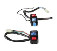 GCLANXI Handlebar Switch Control Assembly Horn Turn Signal 12v 7/8 Inch 22mm Suitable For Disc Brake System GY6 50cc 125cc 150cc Moped(1 pair)