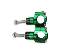 GCLANXI Motorcycle Accessories M10 Handlebar Clamp CNC Aluminum Alloy Adjustable Riser 1 1/8" 28mm For KTM HONDA YAMAHA KAWASAKI SUZUKI(M10-Green)