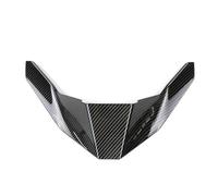 GCLANXI Motorcycle Carbon Look Front Fender Beak Nose Cone Extension Wheel Cover Fairing Winglets Wheel Cover For ZONTES 368G G368 368-G(Carbon fiber Pattern)