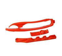GCLANXI Motorcycle Chain Guide Protector Pulley & Tubing Clamp For KTM SX SXF XC XCF XCW XCFW XWF EXC EXCF For HUSQVARNA For GASGAS 2024(Orange Flat Fork Kit)